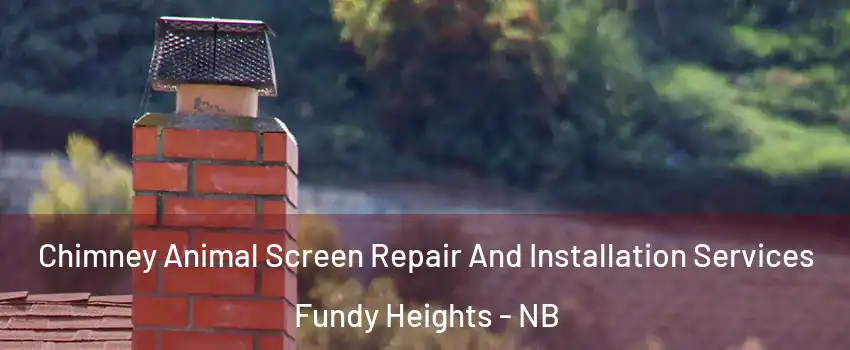  Chimney Animal Screen Repair And Installation Services Fundy Heights - NB