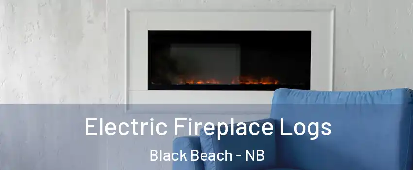  Electric Fireplace Logs Black Beach - NB