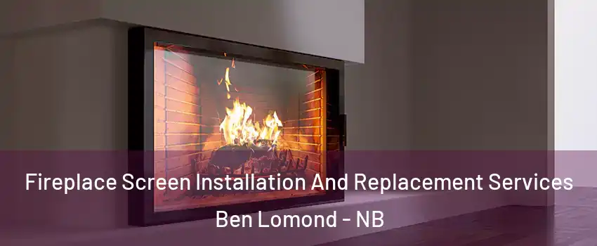 Fireplace Screen Installation And Replacement Services Ben Lomond - NB