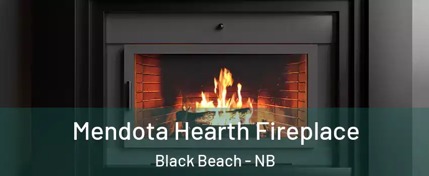 Mendota Hearth Fireplace Black Beach - NB